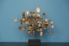 Curtis Jer C Jere Brutalist Table Top Sculpture Signed and Dated 1966 - 4353571