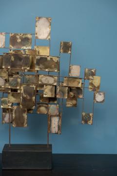 Curtis Jer C Jere Brutalist Table Top Sculpture Signed and Dated 1966 - 4353572