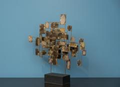 Curtis Jer C Jere Brutalist Table Top Sculpture Signed and Dated 1966 - 4353574