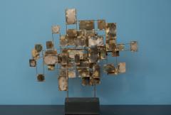 Curtis Jer C Jere Brutalist Table Top Sculpture Signed and Dated 1966 - 4353587