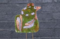 Curtis Jer California Modern Enameled Bird Family Sculpture by Curtis Jere - 4378258