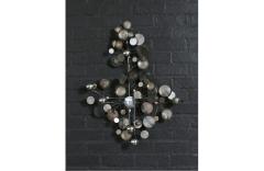Curtis Jer Californian Modern Raindrop Chrome Sculpture by Curtis Jere - 4244232