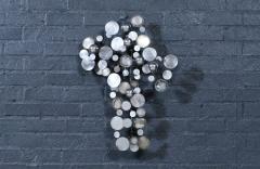 Curtis Jer Californian Modernist Raindrop Chrome Sculpture by Curtis Jere - 4467691