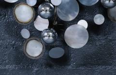 Curtis Jer Californian Modernist Raindrop Chrome Sculpture by Curtis Jere - 4467695