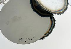 Curtis Jer Curtis Jer Raindrops Mixed Metal Wall Sculpture Signed 1970s - 4507514