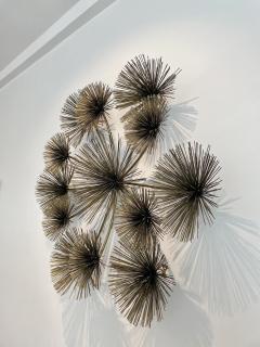 Curtis Jer Curtis Jere Brass Sea Urchin Wall Sculpture - 3972439