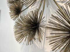 Curtis Jer Curtis Jere Brass Sea Urchin Wall Sculpture - 3972440