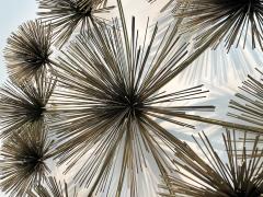 Curtis Jer Curtis Jere Brass Sea Urchin Wall Sculpture - 3972443