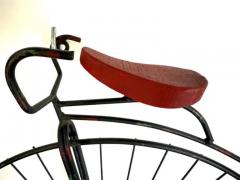 Curtis Jer Curtis Jere High Wheel Bicycle Iron Sculpture Wall Decor 1960s - 3969614