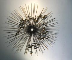 Curtis Jer Curtis Jere Modernist Flying Birds Starburst Wall Sculpture - 851010