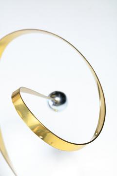 Curtis Jer Curtis Jere Post Modern Table Sculpture of Brass Chrome and Marble c 1985 - 2134814