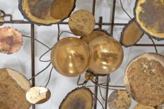 Curtis Jer Curtis Jere Raindrops Wall Sculpture 1965c  - 4587402