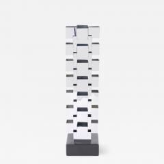 Curtis Jer Curtis Jere Stacked Chrome Geometric Skyscraper Lamp - 1215248