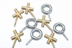 Curtis Jer Curtis Jere Tic Tac Toe Onyx and Metal Sculptures or Bookends - 2042404