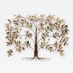 Curtis Jer Curtis Jere Tree Of Life Copper Wall Sculpture - 1693235