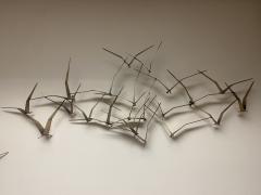 Curtis Jer Curtis Jere Wall Sculpture Flying Birds - 4197283