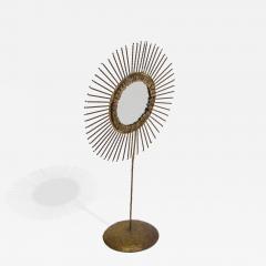 Curtis Jer Curtis Jere double sided Brass Sunburst Mirror 1968 - 4727596