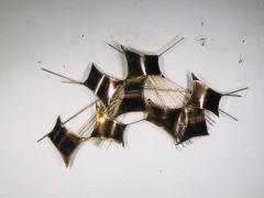 Curtis Jer Exceptional Brass Wall Sculpture by Curtis Jere - 809311