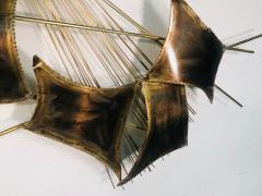 Curtis Jer Exceptional Brass Wall Sculpture by Curtis Jere - 809314