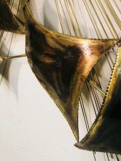 Curtis Jer Exceptional Brass Wall Sculpture by Curtis Jere - 809317