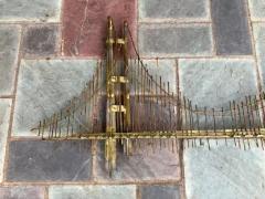 Curtis Jer Fabulous Curtis Jere Signed Brutalist Golden Gate Bridge Wall Sculpture Hanging - 3408532