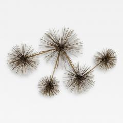 Curtis Jer GILT STEEL SEA URCHIN WALL SCULPTURE BY CURTIS JERE - 2853941