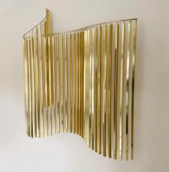 Curtis Jer Hollywood Regency Glam Brass or Gold Wall Hanging Sculpture by Curtis Jere - 3330838