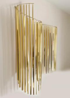 Curtis Jer Hollywood Regency Glam Brass or Gold Wall Hanging Sculpture by Curtis Jere - 3330846