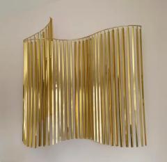 Curtis Jer Hollywood Regency Glam Brass or Gold Wall Hanging Sculpture by Curtis Jere - 3330873