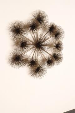 Curtis Jer Large Brutalist Pom Pom Brass Wall Sculture by Curtis Jere Signed and Dated - 4452580