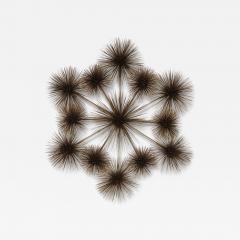 Curtis Jer Large Brutalist Pom Pom Brass Wall Sculture by Curtis Jere Signed and Dated - 4454568