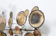 Curtis Jer Large Curtis Jere Raindrop Brutalist Brass Wall Sculpture for Artisan House - 3410141