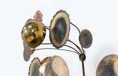 Curtis Jer Large Curtis Jere Raindrop Brutalist Brass Wall Sculpture for Artisan House - 3410142