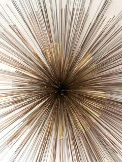 Curtis Jer Large Metal Brass Abstract Wall Sculpture by Curtis Jere USA 1980s - 4428283