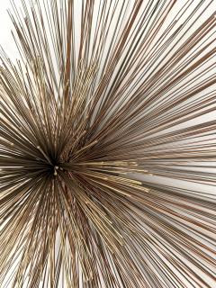 Curtis Jer Large Metal Brass Abstract Wall Sculpture by Curtis Jere USA 1980s - 4428287