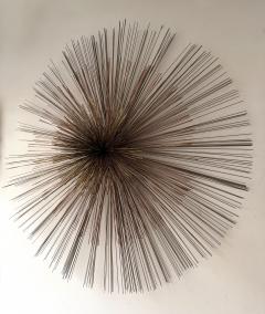 Curtis Jer Large Metal Brass Abstract Wall Sculpture by Curtis Jere USA 1980s - 4428289