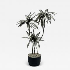 Curtis Jer Large Midcentury Modern Brutalist Decorative Palm Tree Sculpture Faux Plant - 3536471