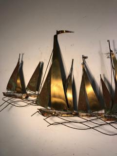 Curtis Jer Large Scale Boat Wall Sculpture by Curtis Jere - 723223