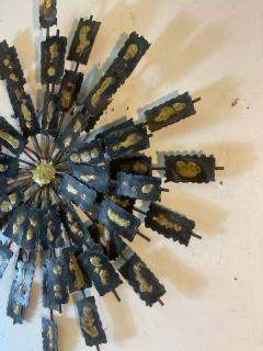 Curtis Jer MIXED METALS BRUTALIST SPRAY WALL SCULPTURE - 2352609