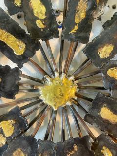 Curtis Jer MIXED METALS BRUTALIST SPRAY WALL SCULPTURE - 2352612