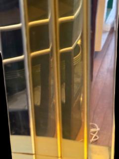 Curtis Jer MODERNIST BRASS CHROME LAMP WITH LARGE RECTANGULAR SHADE BY CURTIS JERE - 4499905