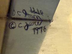 Curtis Jer MODERNIST BRASS CHROME LAMP WITH LARGE RECTANGULAR SHADE BY CURTIS JERE - 4499906