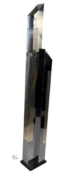 Curtis Jer MODERNIST CURTIS JERE SKYSCRAPER CHROME FLOOR LAMP - 4711467