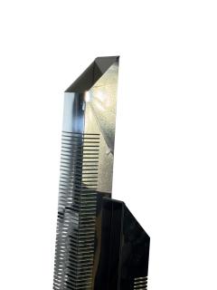 Curtis Jer MODERNIST CURTIS JERE SKYSCRAPER CHROME FLOOR LAMP - 4711469