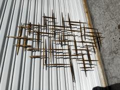 Curtis Jer Mid Century Curtis Jere Style Metal Brutalist Wall Sculpture - 4453245