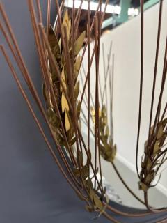 Curtis Jer Mid Century Curtis Jere Wheat stalk Mirror Signed dated 1981 - 4126600