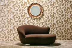 Curtis Jer Mid Century Modern Curtis Jer Brutalist Eyelash Sunburst Copper Wall Mirror - 4794905