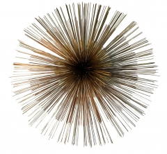 Curtis Jer Mid Century Modern Curtis Jere Abstract Wall Sculpture in Steel Brass Copper - 2567853