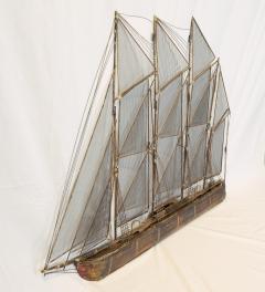 Curtis Jer Mixed Metal Clipper Ship Wall Hanging - 2342247