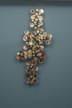 Curtis Jer Original C Jere Raindrops Wall Sculpture for Artisan House - 4815061
